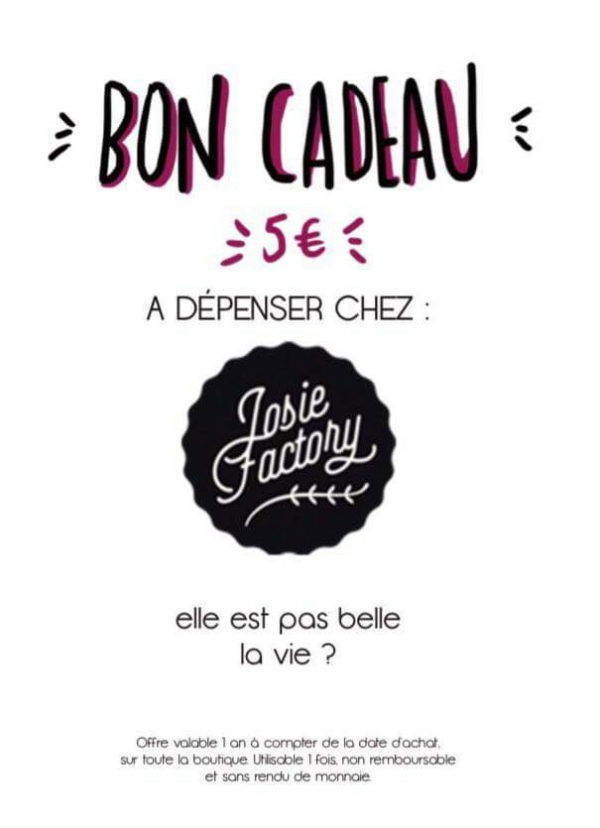 carte cadeau 5€