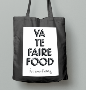 tote bag noir 100% coton
