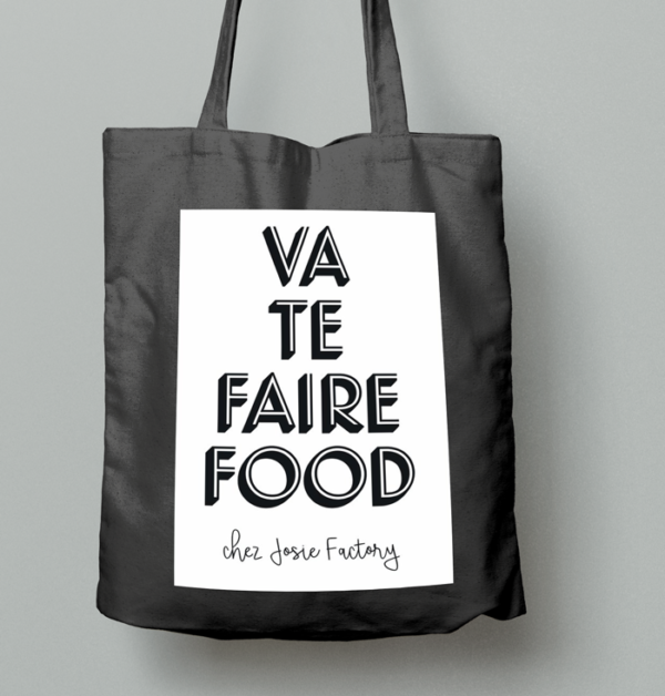 tote bag noir 100% coton